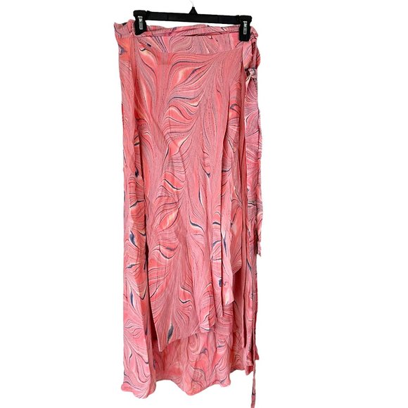 NWT Lusana Willow rap Skirt Pink Marble Eve Pattern Size S - Picture 1 of 7